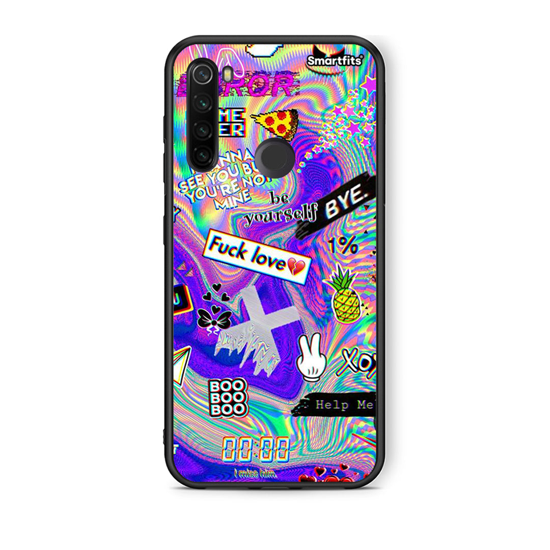 Xiaomi Redmi Note 8T Game Over θήκη από τη Smartfits με σχέδιο στο πίσω μέρος και μαύρο περίβλημα | Smartphone case with colorful back and black bezels by Smartfits