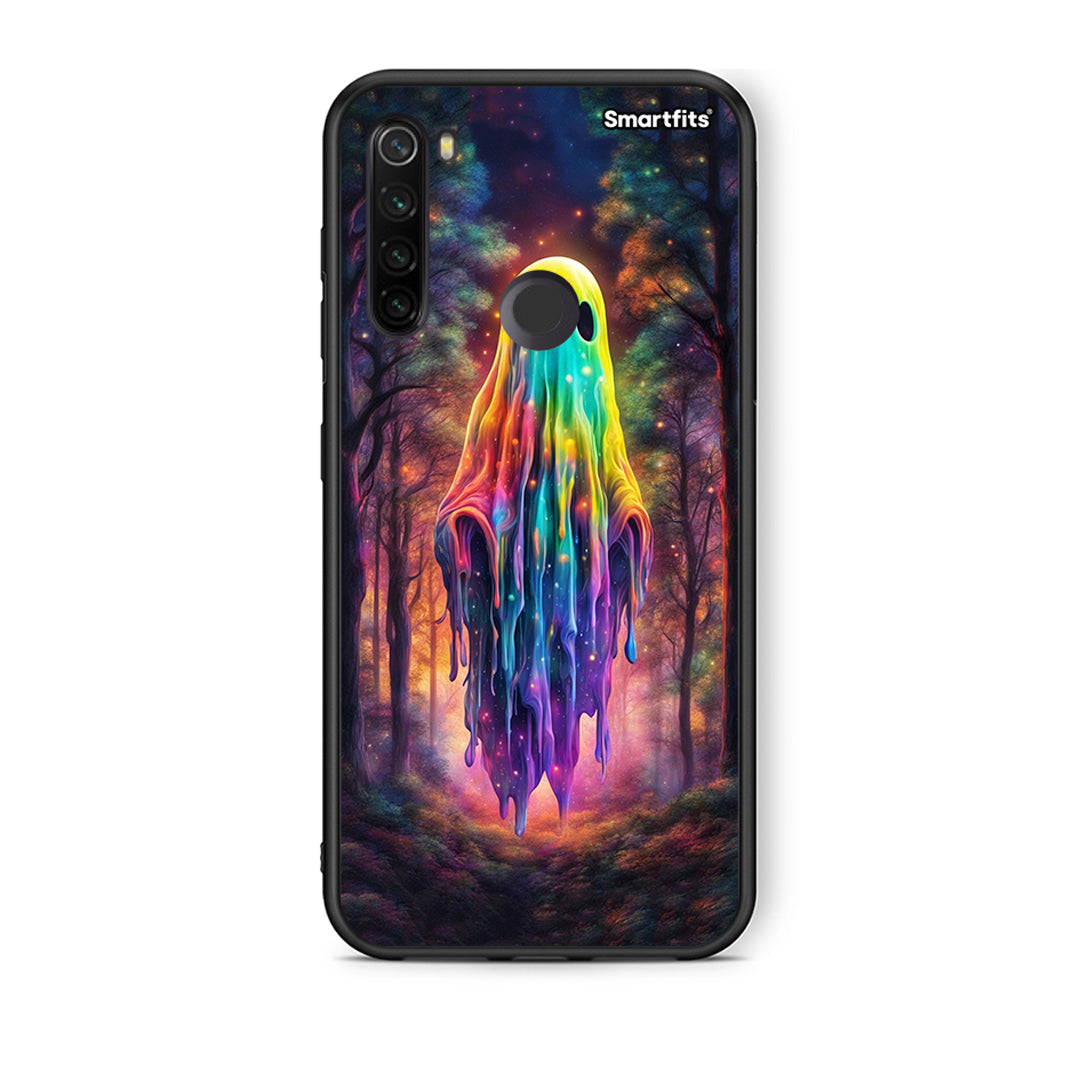 Xiaomi Redmi Note 8T Halloween Ghost θήκη από τη Smartfits με σχέδιο στο πίσω μέρος και μαύρο περίβλημα | Smartphone case with colorful back and black bezels by Smartfits