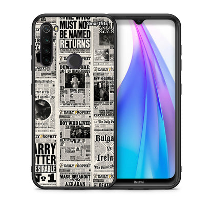 Θήκη Xiaomi Redmi Note 8T Harry Paper από τη Smartfits με σχέδιο στο πίσω μέρος και μαύρο περίβλημα | Xiaomi Redmi Note 8 Harry Paper case with colorful back and black bezels