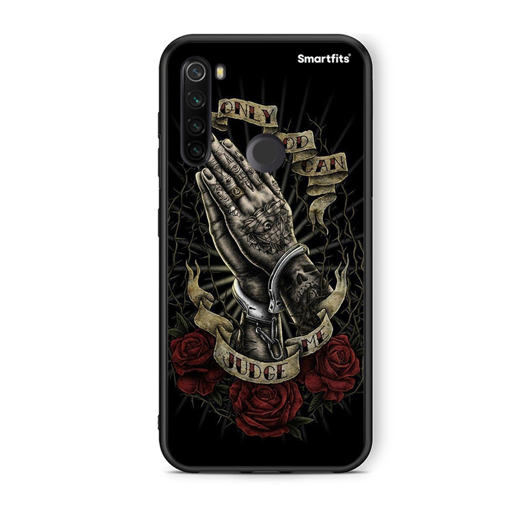 Xiaomi Redmi Note 8T Judge By God θήκη από τη Smartfits με σχέδιο στο πίσω μέρος και μαύρο περίβλημα | Smartphone case with colorful back and black bezels by Smartfits