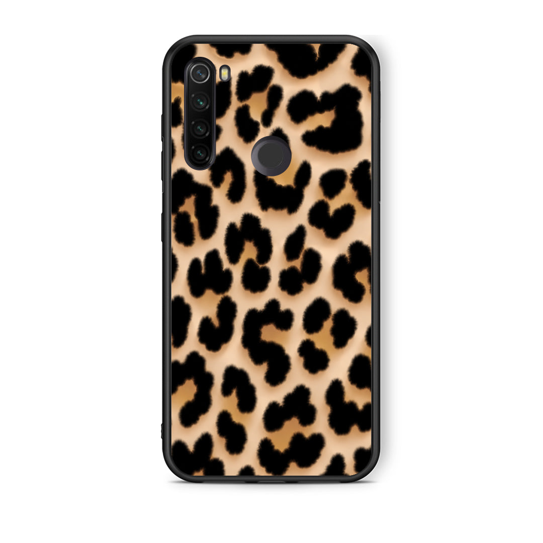 Θήκη Xiaomi Redmi Note 8T Leopard Print Tan Large από τη Smartfits με σχέδιο στο πίσω μέρος και μαύρο περίβλημα | Xiaomi Redmi Note 8T Leopard Print Tan Large case with colorful back and black bezels