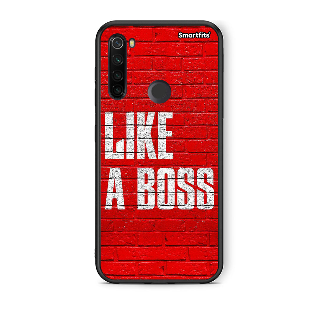 Xiaomi Redmi Note 8T Like A Boss θήκη από τη Smartfits με σχέδιο στο πίσω μέρος και μαύρο περίβλημα | Smartphone case with colorful back and black bezels by Smartfits