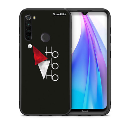 Θήκη Xiaomi Redmi Note 8T Minimal Christmas από τη Smartfits με σχέδιο στο πίσω μέρος και μαύρο περίβλημα | Xiaomi Redmi Note 8 Minimal Christmas case with colorful back and black bezels