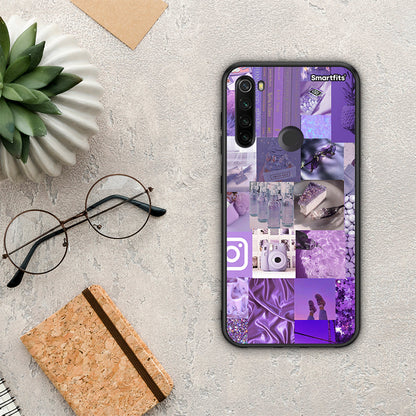 Purple Aesthetic Collage - Xiaomi Redmi Note 8T θήκη