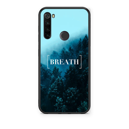 Θήκη Xiaomi Redmi Note 8T Quote Breath από τη Smartfits με σχέδιο στο πίσω μέρος και μαύρο περίβλημα | Xiaomi Redmi Note 8T Quote Breath case with colorful back and black bezels
