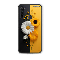 Thumbnail for Xiaomi Redmi Note 8T Yellow Daisies θήκη από τη Smartfits με σχέδιο στο πίσω μέρος και μαύρο περίβλημα | Smartphone case with colorful back and black bezels by Smartfits