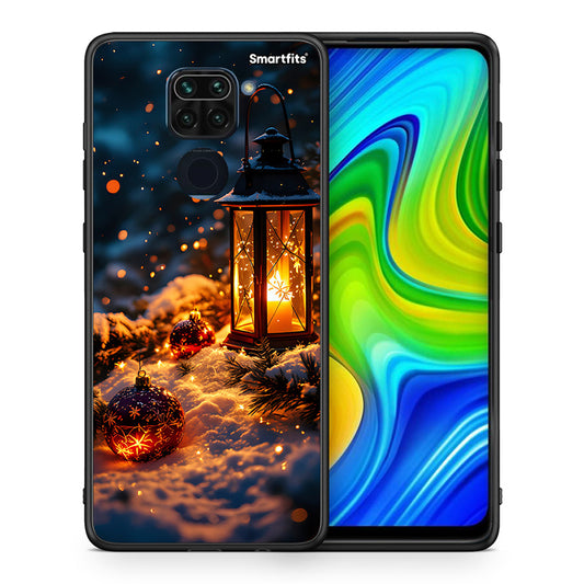 Θήκη Xiaomi Redmi Note 9 Christmas Ornaments από τη Smartfits με σχέδιο στο πίσω μέρος και μαύρο περίβλημα | Xiaomi Redmi Note 9 Christmas Ornaments case with colorful back and black bezels