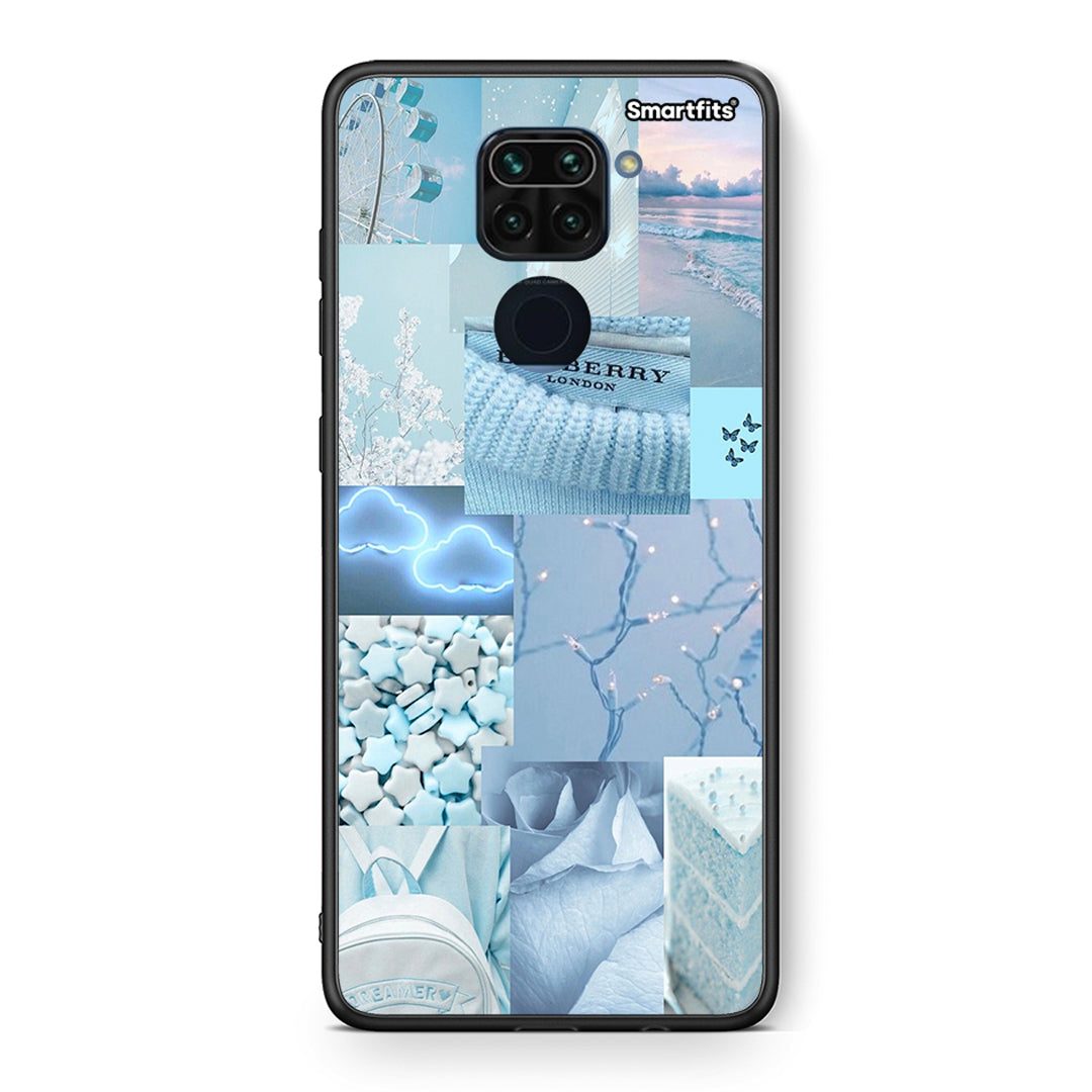 Θήκη Xiaomi Redmi Note 9 Ciel Aesthetic Collage από τη Smartfits με σχέδιο στο πίσω μέρος και μαύρο περίβλημα | Xiaomi Redmi Note 9 Ciel Aesthetic Collage case with colorful back and black bezels