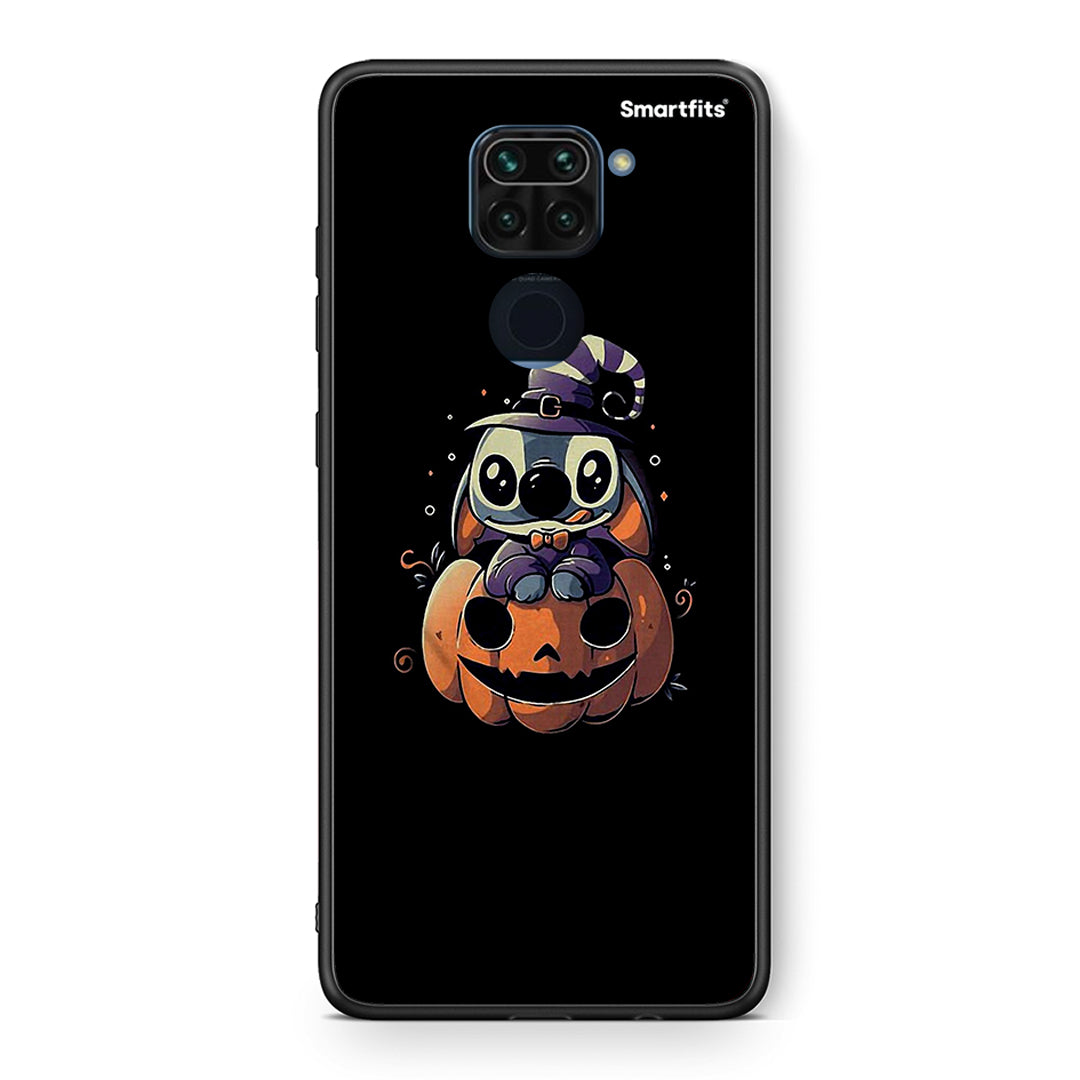 Θήκη Xiaomi Redmi Note 9 Halloween Stitch από τη Smartfits με σχέδιο στο πίσω μέρος και μαύρο περίβλημα | Xiaomi Redmi Note 9 Halloween Stitch case with colorful back and black bezels