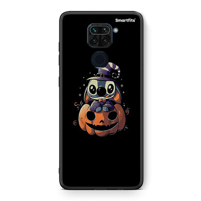 Θήκη Xiaomi Redmi Note 9 Halloween Stitch από τη Smartfits με σχέδιο στο πίσω μέρος και μαύρο περίβλημα | Xiaomi Redmi Note 9 Halloween Stitch case with colorful back and black bezels