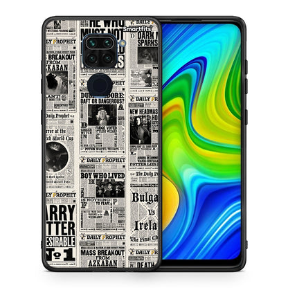 Θήκη Xiaomi Redmi Note 9 Harry Paper από τη Smartfits με σχέδιο στο πίσω μέρος και μαύρο περίβλημα | Xiaomi Redmi Note 9 Harry Paper case with colorful back and black bezels