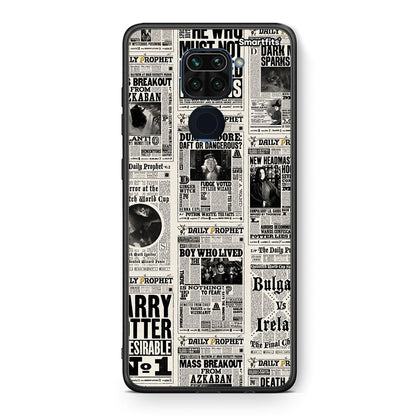 Θήκη Xiaomi Redmi Note 9 Harry Paper από τη Smartfits με σχέδιο στο πίσω μέρος και μαύρο περίβλημα | Xiaomi Redmi Note 9 Harry Paper case with colorful back and black bezels