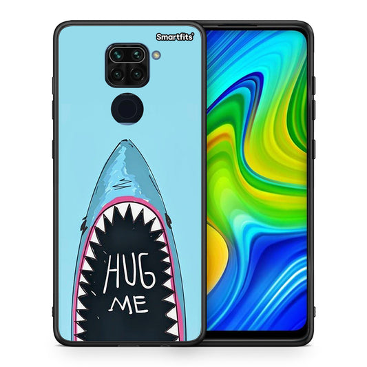 Θήκη Xiaomi Redmi Note 9 Hug Me από τη Smartfits με σχέδιο στο πίσω μέρος και μαύρο περίβλημα | Xiaomi Redmi Note 9 Hug Me case with colorful back and black bezels