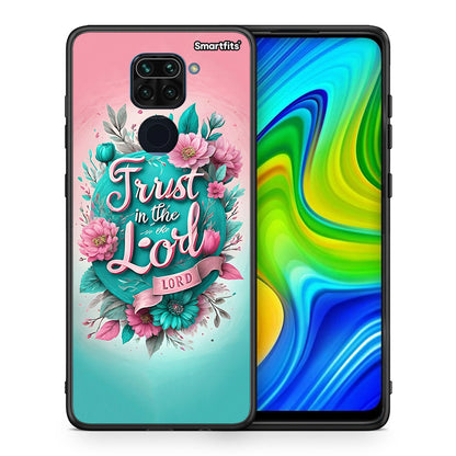 Θήκη Xiaomi Redmi Note 9 Lord Trust από τη Smartfits με σχέδιο στο πίσω μέρος και μαύρο περίβλημα | Xiaomi Redmi Note 9 Lord Trust case with colorful back and black bezels