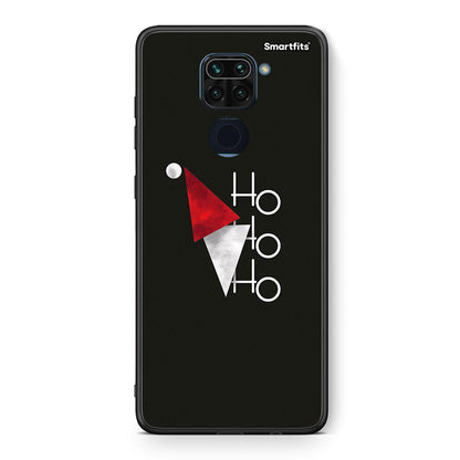 Θήκη Xiaomi Redmi Note 9 Minimal Christmas από τη Smartfits με σχέδιο στο πίσω μέρος και μαύρο περίβλημα | Xiaomi Redmi Note 9 Minimal Christmas case with colorful back and black bezels
