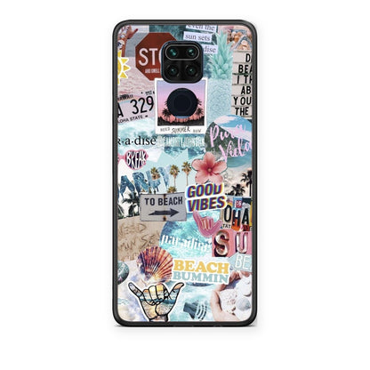 Θήκη Xiaomi Redmi Note 9 Summer Vibes από τη Smartfits με σχέδιο στο πίσω μέρος και μαύρο περίβλημα | Xiaomi Redmi Note 9 Summer Vibes case with colorful back and black bezels