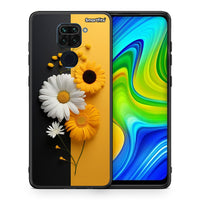 Thumbnail for Θήκη Xiaomi Redmi Note 9 Yellow Daisies από τη Smartfits με σχέδιο στο πίσω μέρος και μαύρο περίβλημα | Xiaomi Redmi Note 9 Yellow Daisies case with colorful back and black bezels