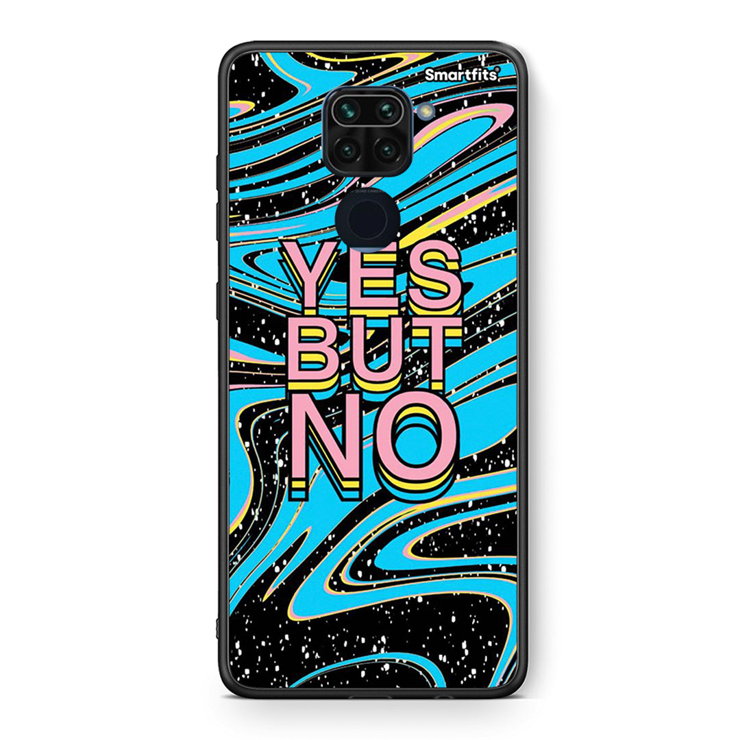 Θήκη Xiaomi Redmi Note 9 Yes But No από τη Smartfits με σχέδιο στο πίσω μέρος και μαύρο περίβλημα | Xiaomi Redmi Note 9 Yes But No case with colorful back and black bezels