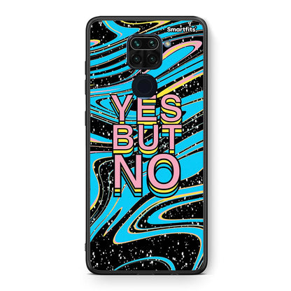 Θήκη Xiaomi Redmi Note 9 Yes But No από τη Smartfits με σχέδιο στο πίσω μέρος και μαύρο περίβλημα | Xiaomi Redmi Note 9 Yes But No case with colorful back and black bezels