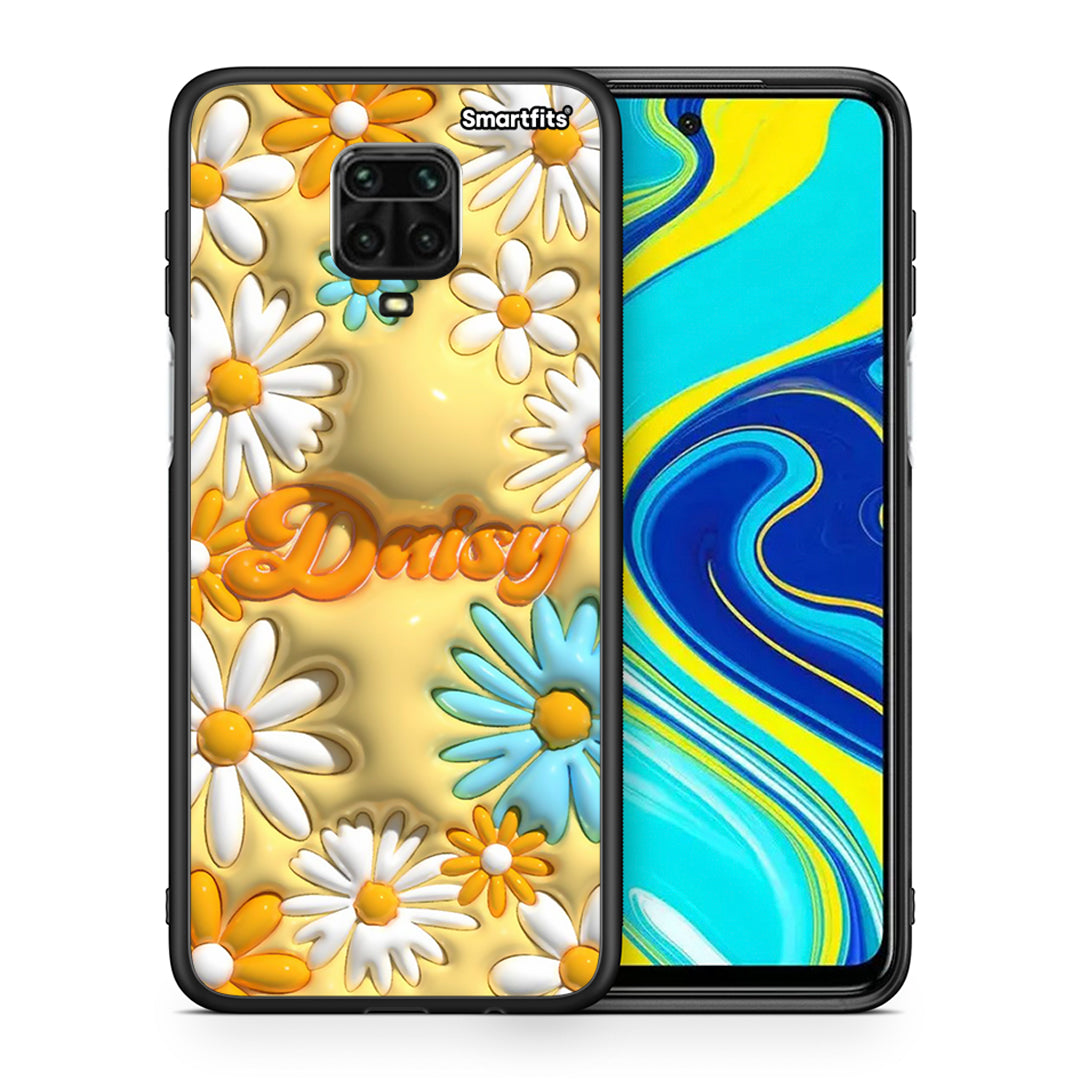 Θήκη Xiaomi Redmi Note 9S / 9 Pro Bubble Daisies από τη Smartfits με σχέδιο στο πίσω μέρος και μαύρο περίβλημα | Xiaomi Redmi Note 9S / 9 Pro Bubble Daisies case with colorful back and black bezels