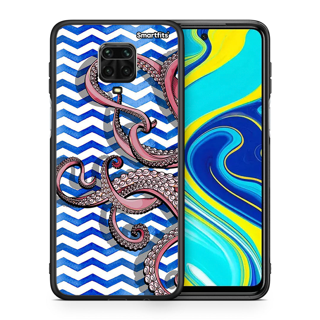 Θήκη Xiaomi Redmi Note 9S / 9 Pro Chevron Devilfish από τη Smartfits με σχέδιο στο πίσω μέρος και μαύρο περίβλημα | Xiaomi Redmi Note 9S / 9 Pro Chevron Devilfish case with colorful back and black bezels