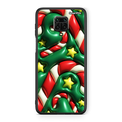 Xiaomi Redmi Note 9S / 9 Pro Christmas Bubbles θήκη από τη Smartfits με σχέδιο στο πίσω μέρος και μαύρο περίβλημα | Smartphone case with colorful back and black bezels by Smartfits