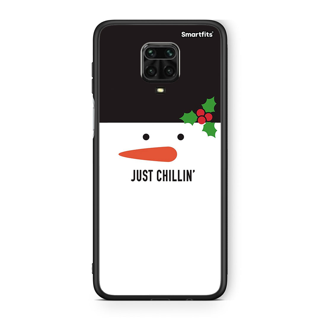 Xiaomi Redmi Note 9S / 9 Pro Christmas Chillin θήκη από τη Smartfits με σχέδιο στο πίσω μέρος και μαύρο περίβλημα | Smartphone case with colorful back and black bezels by Smartfits