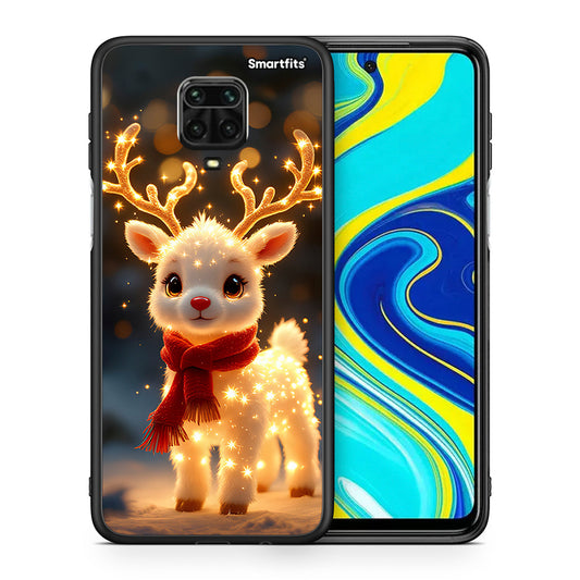 Θήκη Xiaomi Redmi Note 9S / 9 Pro Christmas Cutie από τη Smartfits με σχέδιο στο πίσω μέρος και μαύρο περίβλημα | Xiaomi Redmi Note 9S / 9 Pro Christmas Cutie case with colorful back and black bezels