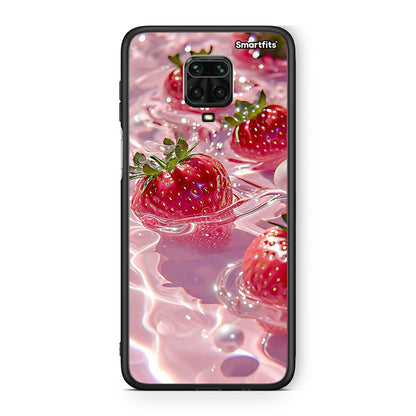 Xiaomi Redmi Note 9S / 9 Pro Juicy Strawberries θήκη από τη Smartfits με σχέδιο στο πίσω μέρος και μαύρο περίβλημα | Smartphone case with colorful back and black bezels by Smartfits