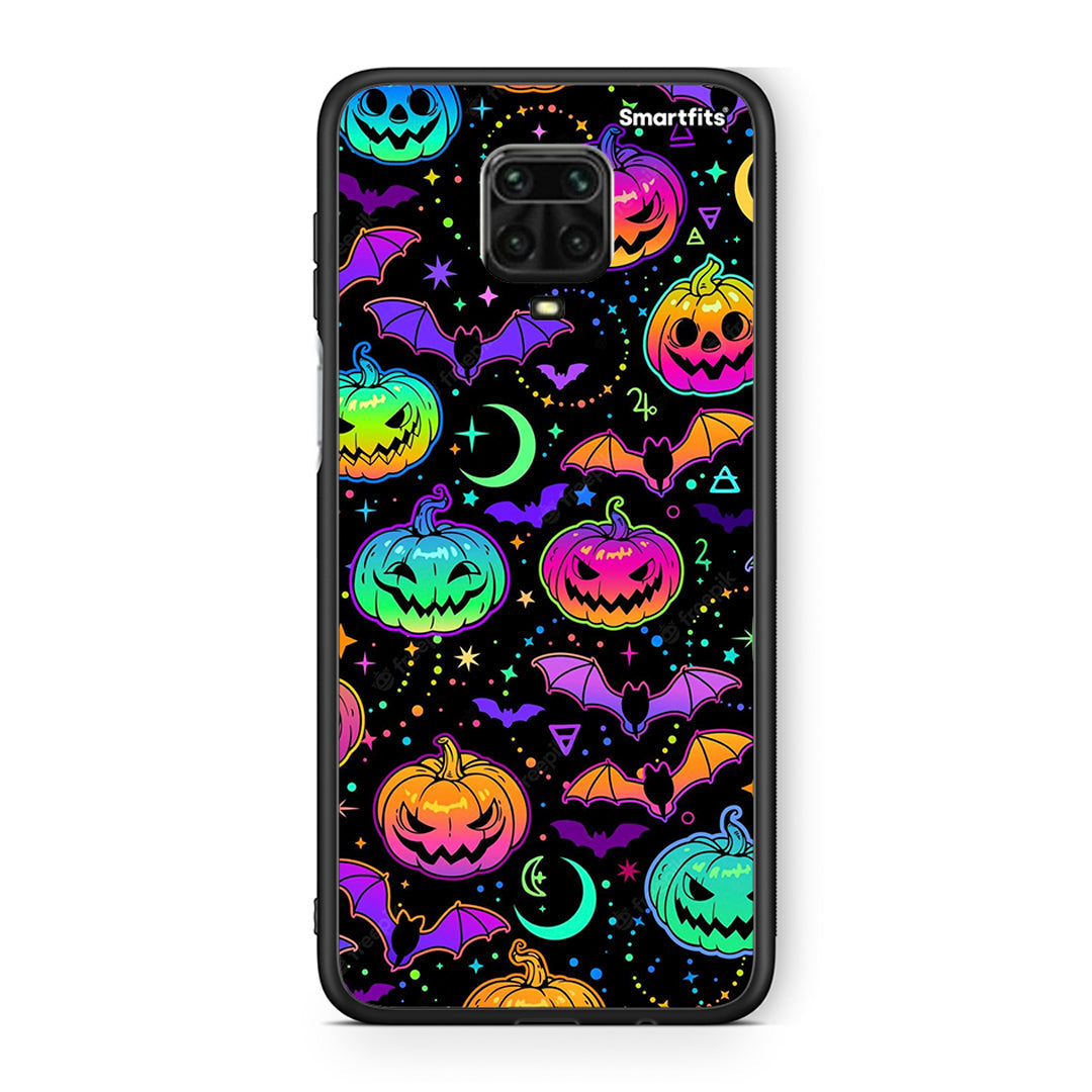 Xiaomi Redmi Note 9S / 9 Pro Neon Halloween θήκη από τη Smartfits με σχέδιο στο πίσω μέρος και μαύρο περίβλημα | Smartphone case with colorful back and black bezels by Smartfits