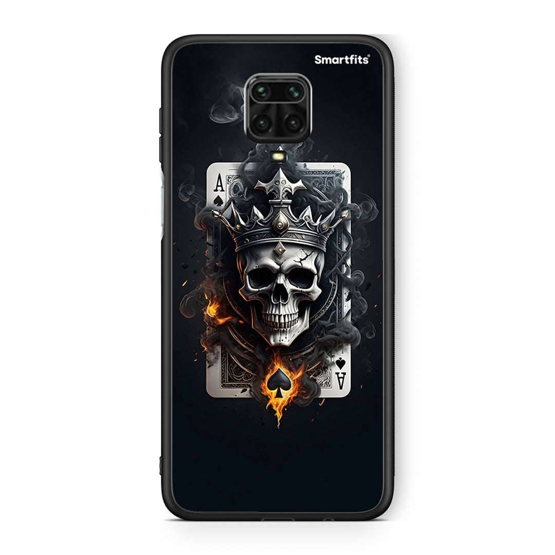 Xiaomi Redmi Note 9S / 9 Pro Skull King Ace θήκη από τη Smartfits με σχέδιο στο πίσω μέρος και μαύρο περίβλημα | Smartphone case with colorful back and black bezels by Smartfits