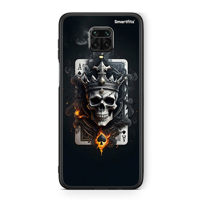 Xiaomi Redmi Note 9S / 9 Pro Skull King Ace θήκη από τη Smartfits με σχέδιο στο πίσω μέρος και μαύρο περίβλημα | Smartphone case with colorful back and black bezels by Smartfits
