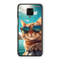 Thumbnail for Xiaomi Redmi Note 9S / 9 Pro Summer Cat θήκη από τη Smartfits με σχέδιο στο πίσω μέρος και μαύρο περίβλημα | Smartphone case with colorful back and black bezels by Smartfits