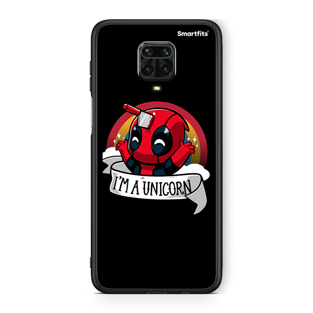 Xiaomi Redmi Note 9S / 9 Pro Unicorn Deadpool θήκη από τη Smartfits με σχέδιο στο πίσω μέρος και μαύρο περίβλημα | Smartphone case with colorful back and black bezels by Smartfits