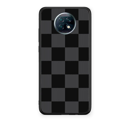 Θήκη Xiaomi Redmi Note 9T Black and Charcoal Striped Checks από τη Smartfits με σχέδιο στο πίσω μέρος και μαύρο περίβλημα | Xiaomi Redmi Note 9T Black and Charcoal Striped Checks case with colorful back and black bezels