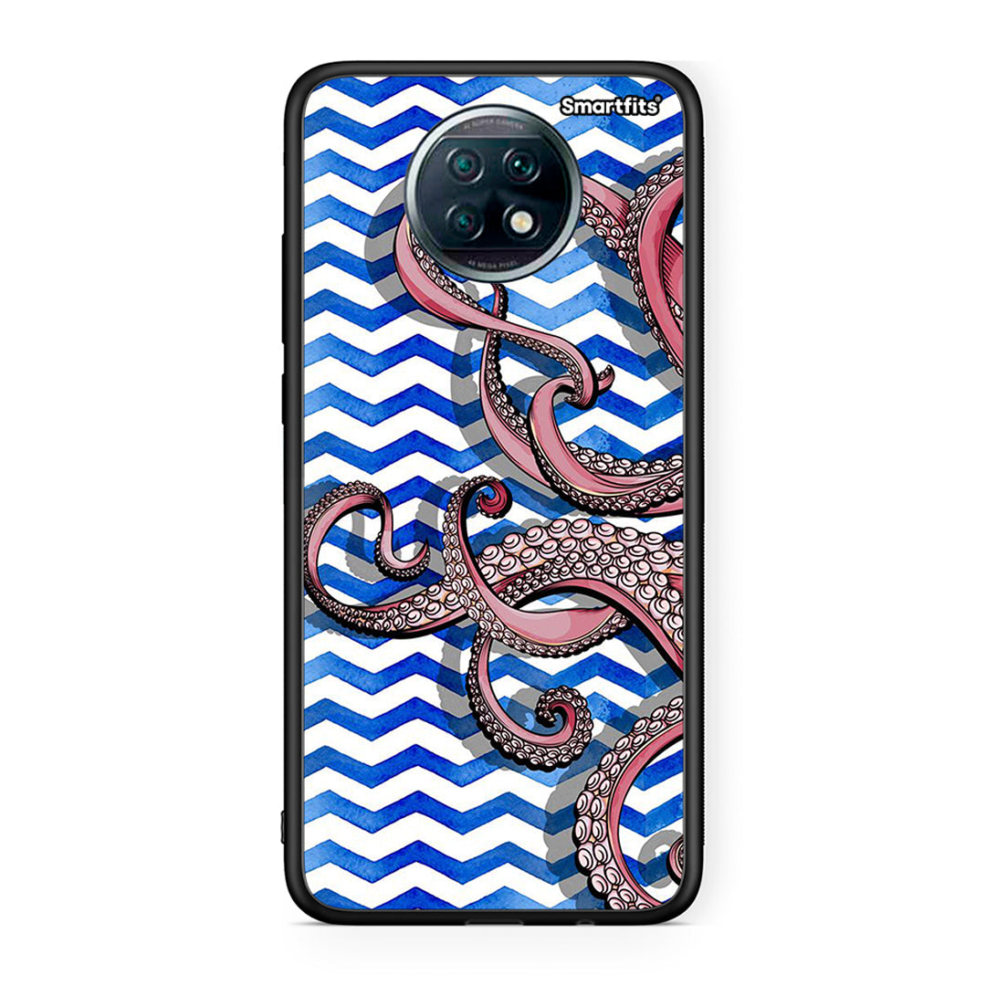 Xiaomi Redmi Note 9T Chevron Devilfish θήκη από τη Smartfits με σχέδιο στο πίσω μέρος και μαύρο περίβλημα | Smartphone case with colorful back and black bezels by Smartfits