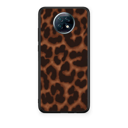 Θήκη Xiaomi Redmi Note 9T Leopard Print Dark Brown από τη Smartfits με σχέδιο στο πίσω μέρος και μαύρο περίβλημα | Xiaomi Redmi Note 9T Leopard Print Dark Brown case with colorful back and black bezels