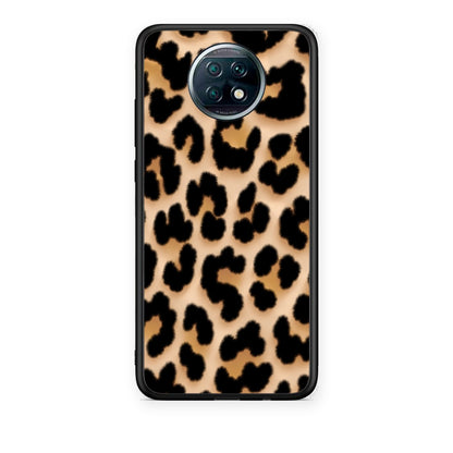 Θήκη Xiaomi Redmi Note 9T Leopard Print Tan Large από τη Smartfits με σχέδιο στο πίσω μέρος και μαύρο περίβλημα | Xiaomi Redmi Note 9T Leopard Print Tan Large case with colorful back and black bezels