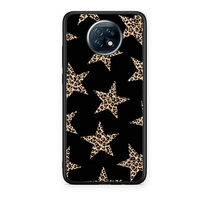 Θήκη Xiaomi Redmi Note 9T Leopard Stars on Black από τη Smartfits με σχέδιο στο πίσω μέρος και μαύρο περίβλημα | Xiaomi Redmi Note 9T Leopard Stars on Black case with colorful back and black bezels