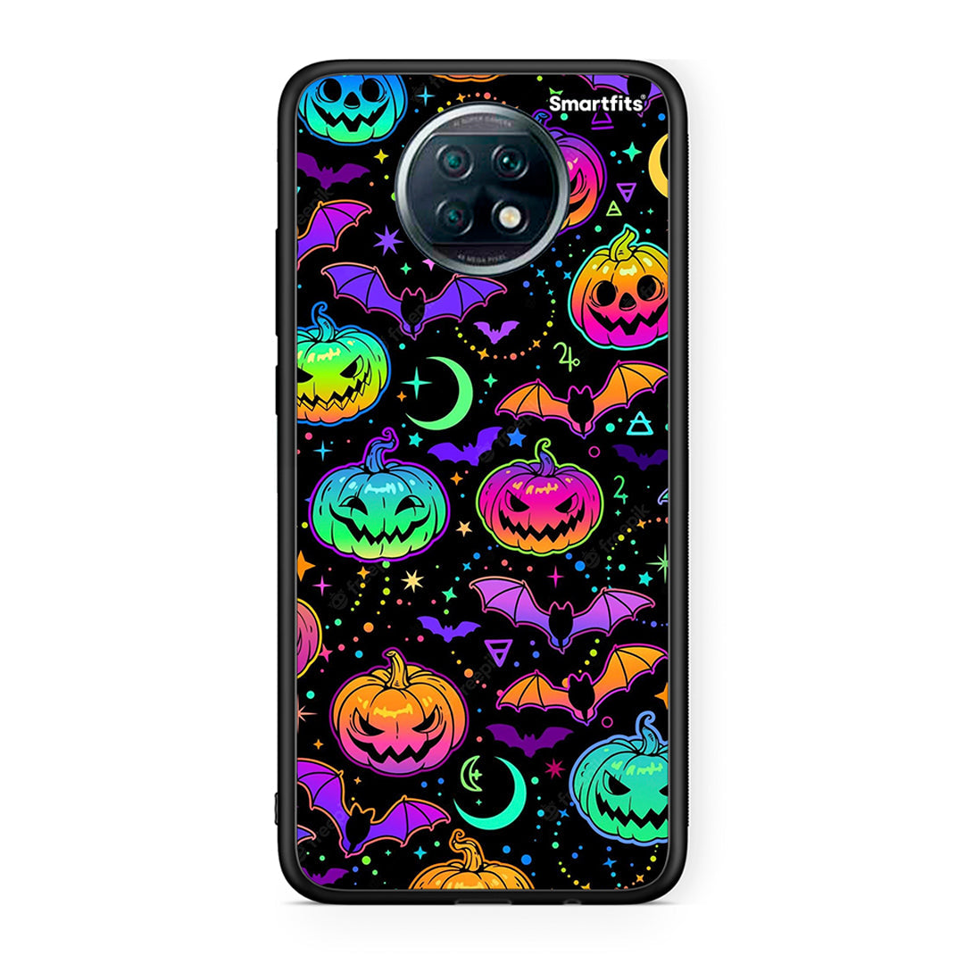Xiaomi Redmi Note 9T Neon Halloween θήκη από τη Smartfits με σχέδιο στο πίσω μέρος και μαύρο περίβλημα | Smartphone case with colorful back and black bezels by Smartfits