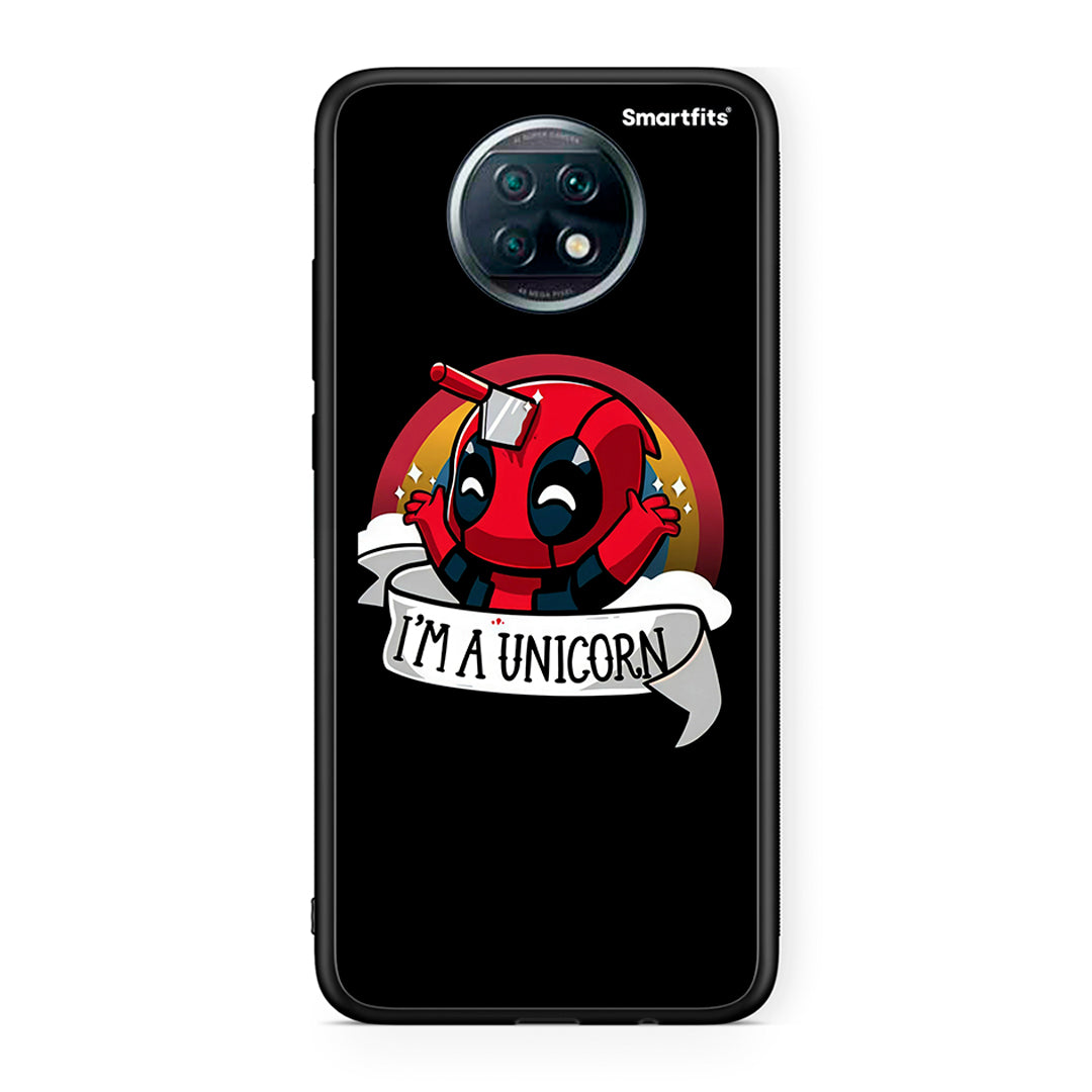 Xiaomi Redmi Note 9T Unicorn Deadpool θήκη από τη Smartfits με σχέδιο στο πίσω μέρος και μαύρο περίβλημα | Smartphone case with colorful back and black bezels by Smartfits