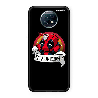 Xiaomi Redmi Note 9T Unicorn Deadpool θήκη από τη Smartfits με σχέδιο στο πίσω μέρος και μαύρο περίβλημα | Smartphone case with colorful back and black bezels by Smartfits