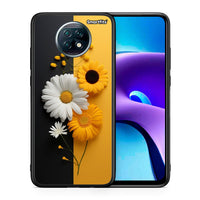 Thumbnail for Θήκη Xiaomi Redmi Note 9T Yellow Daisies από τη Smartfits με σχέδιο στο πίσω μέρος και μαύρο περίβλημα | Xiaomi Redmi Note 9T Yellow Daisies case with colorful back and black bezels