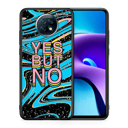 Θήκη Xiaomi Redmi Note 9T Yes But No από τη Smartfits με σχέδιο στο πίσω μέρος και μαύρο περίβλημα | Xiaomi Redmi Note 9T Yes But No case with colorful back and black bezels