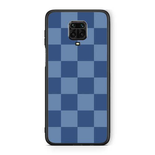 Θήκη Xiaomi Redmi Note 9S / 9 Pro / 9 Pro Max Denim Blue Checkerboard από τη Smartfits με σχέδιο στο πίσω μέρος και μαύρο περίβλημα | Xiaomi Redmi Note 9S / 9 Pro / 9 Pro Max Denim Blue Checkerboard case with colorful back and black bezels