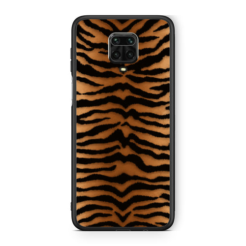 Θήκη Xiaomi Redmi Note 9S / 9 Pro / 9 Pro Max Tiger Print Orange and Black από τη Smartfits με σχέδιο στο πίσω μέρος και μαύρο περίβλημα | Xiaomi Redmi Note 9S / 9 Pro / 9 Pro Max Tiger Print Orange and Black case with colorful back and black bezels
