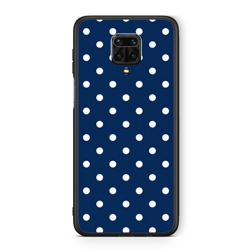 Θήκη Xiaomi Redmi Note 9S / 9 Pro / 9 Pro Max White Small Polka Dots on Navy από τη Smartfits με σχέδιο στο πίσω μέρος και μαύρο περίβλημα | Xiaomi Redmi Note 9S / 9 Pro / 9 Pro Max White Small Polka Dots on Navy case with colorful back and black bezels