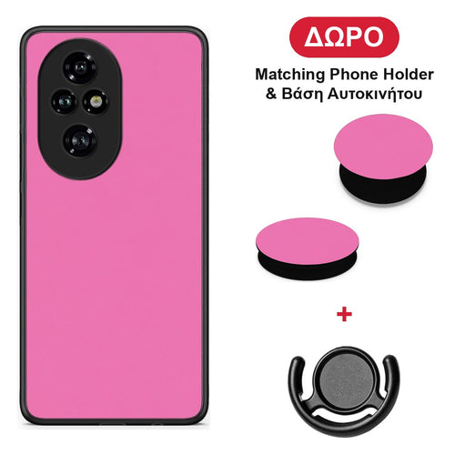 Rose Pink - Honor 200 Pro 5G θήκη + Δώρο Phone Holder & Βάση Αυτοκινήτου