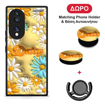 Bubble Daisies - Honor 70 5G θήκη + Δώρο Phone Holder & Βάση Αυτοκινήτου