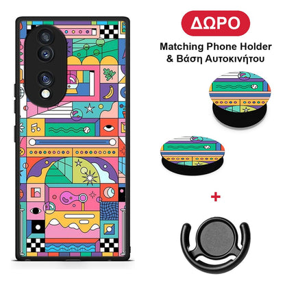 Bubbles Soap - Honor 70 5G θήκη + Δώρο Phone Holder & Βάση Αυτοκινήτου